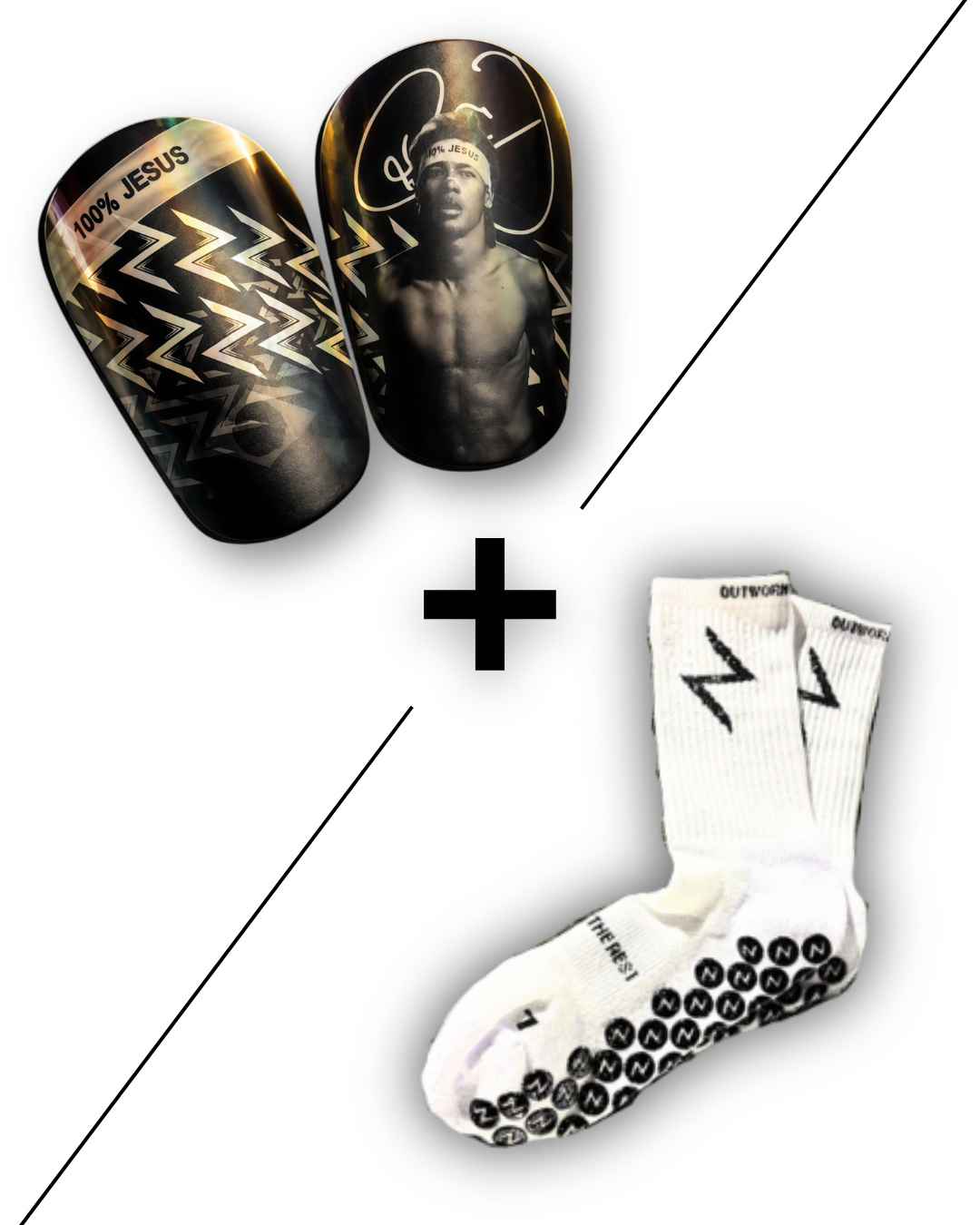Zorro Mini Shinpads + Gripsocks - Limited Combo